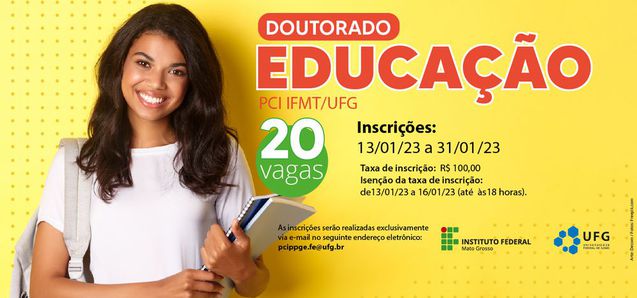 Inscrições para Doutorado em Educação iniciam dia 13 de janeiro